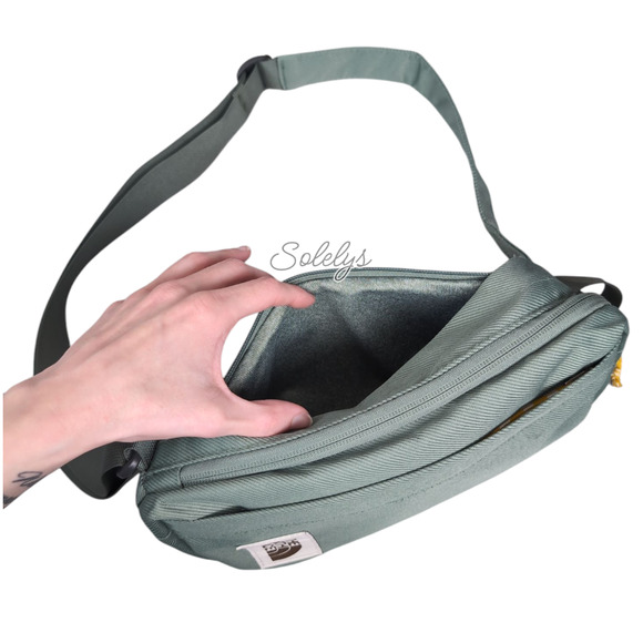 The North Face Field Bag Crossbody TNF Wreath Green Thyme Yellow RARE OG Style - Picture 4 of 13